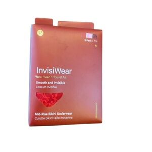 lululemon athletica InvisiWear Mid-Rise Bikini Underwear 3-Pack - Red